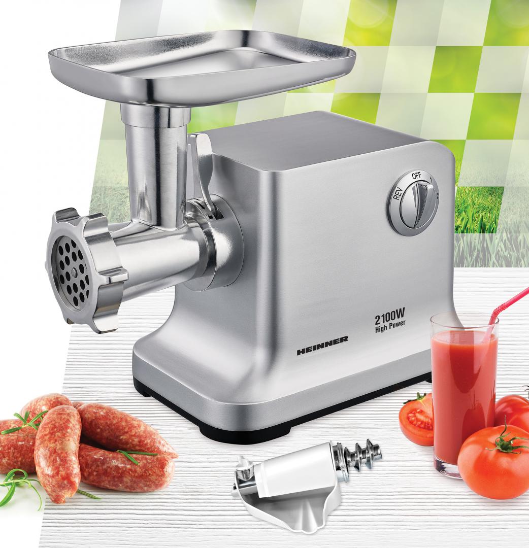 Resigilat - MEAT GRINDER HEINNER MG-2100SS