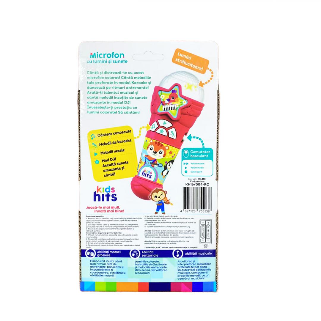 Kids Hits MICROFON CU LUMINI SI SUNETE