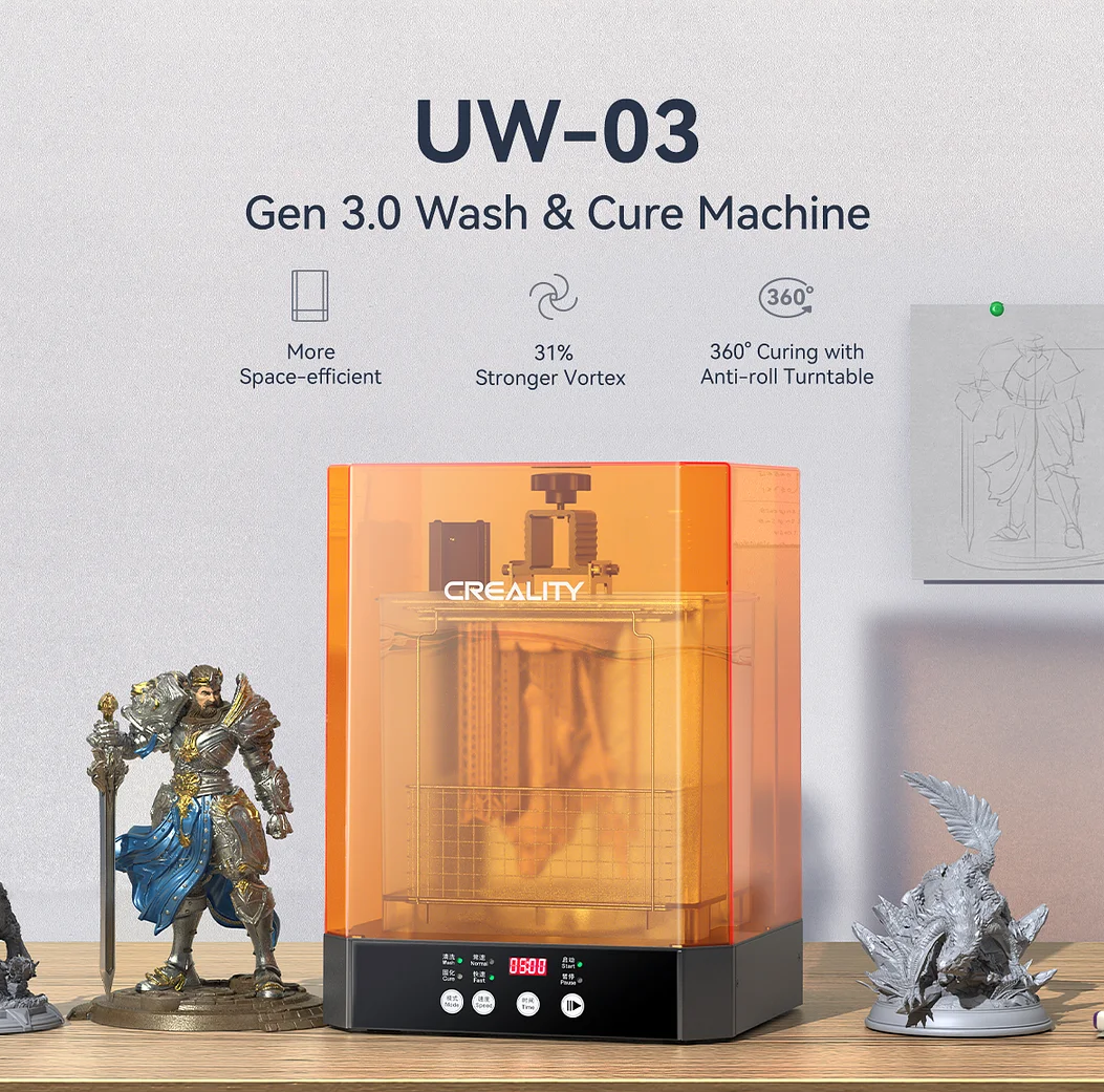 Creality UW-03 3D Washing/curing Machine (Creality masina de spalat si intarire modele 3D rasina Uv)