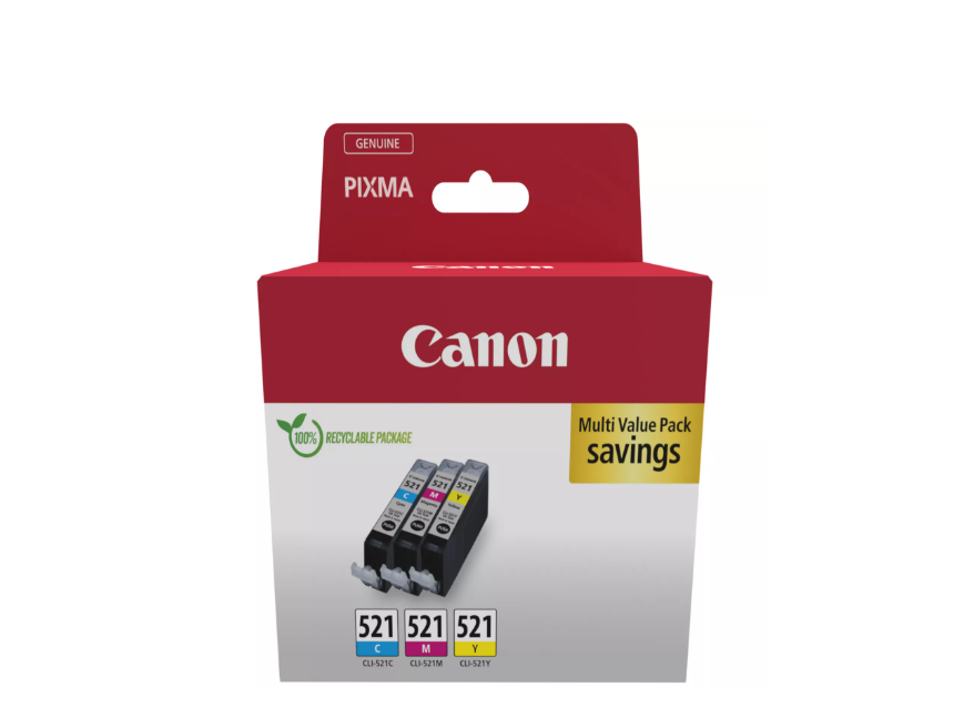 Canon CLI-521 Multipack Inkjet Cartridge (Cartus Canon CLI-521)