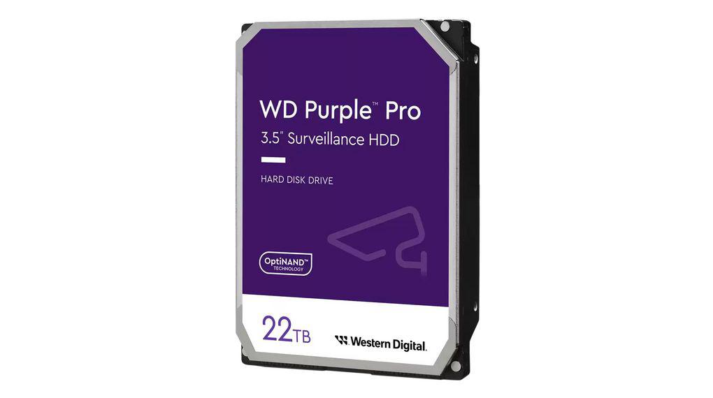 Wd HDD3.5 22TB SATA WD221PURP (HDD Surveillance Wd Purple Pro)