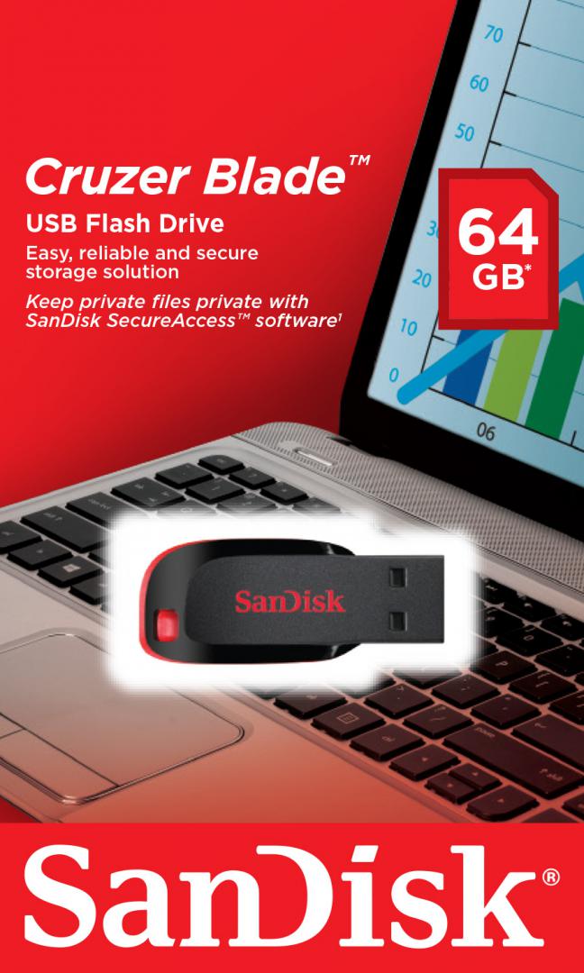 USB 64GB SANDISK SDCZ50-064G-B35