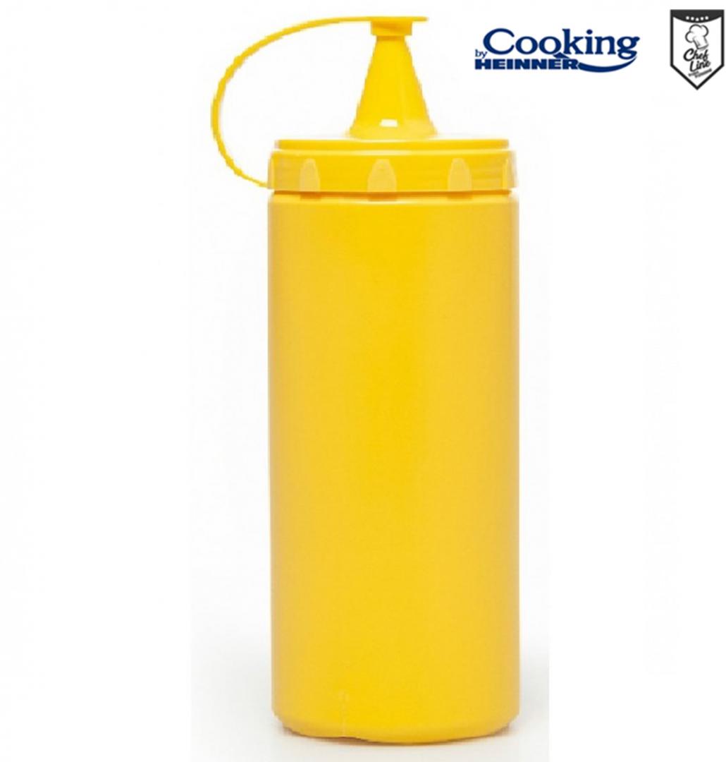 Sticla Dispenser Sosuri 700 Ml, Galben (sticla Dispenser pentru Sosuri 700 Ml)