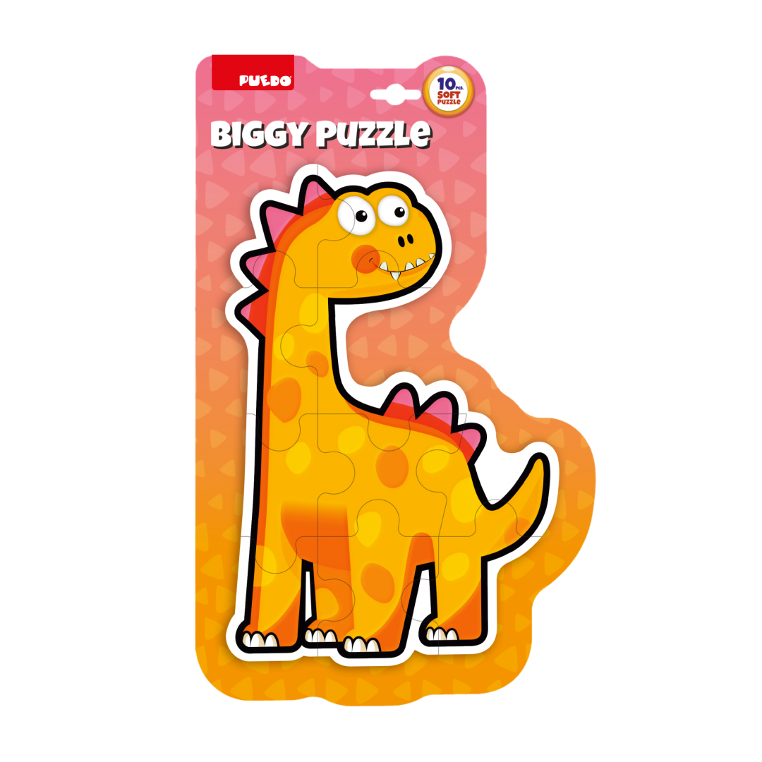 Puedo Toys PUZZLE MAXI, 10 PIESE- PORTOCALIU