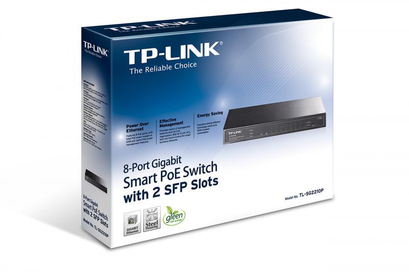 TP-Link TPL SW 8P-GB SMART POE