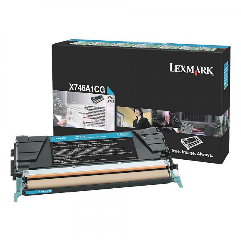 Lexmark X746A1CG Cyan Toner (Toner Lexmark X746A1CG)