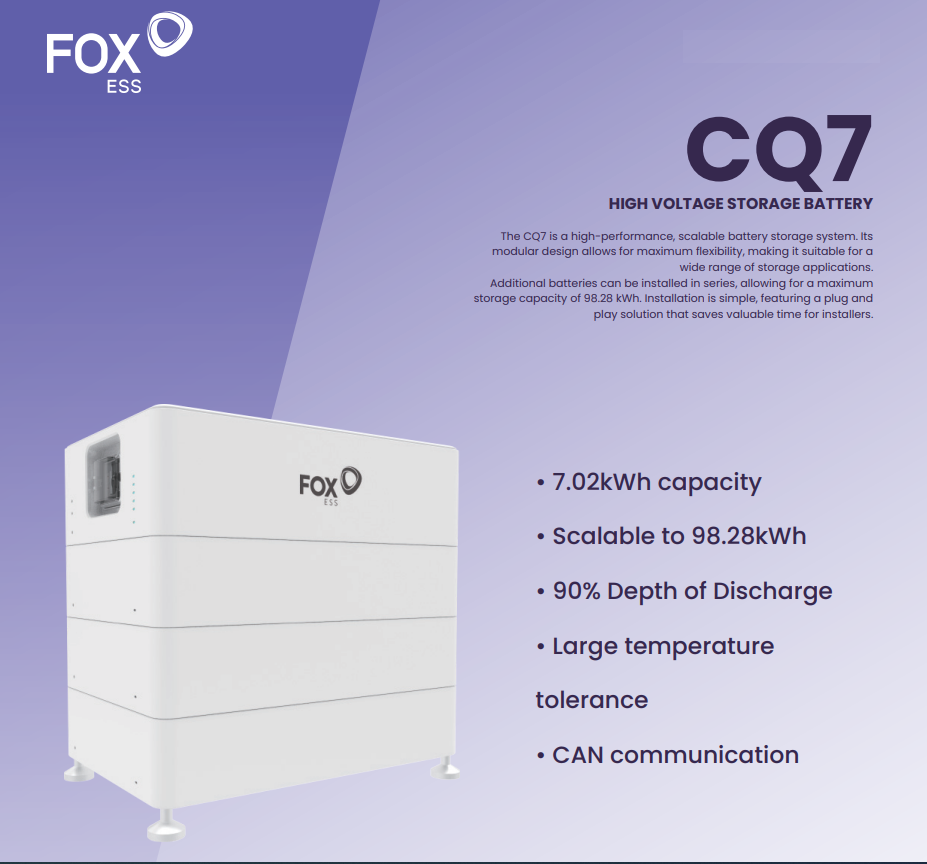 Foxess Hv Battery Module Master CQ7-M-80 (FoxESS High Voltage Battery Module CQ7-M-80)