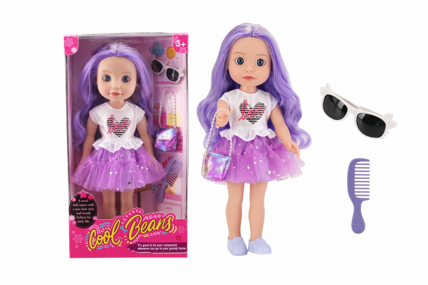 Papusa Fashion, Mov (papusa Fashion cu Accesorii)