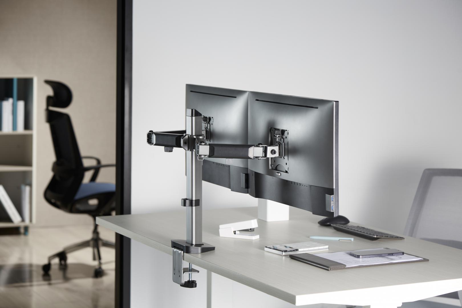 Dual Monitor Arm Serioux MM55-C024 (Suport 2 monitoare Serioux MM55-C024)