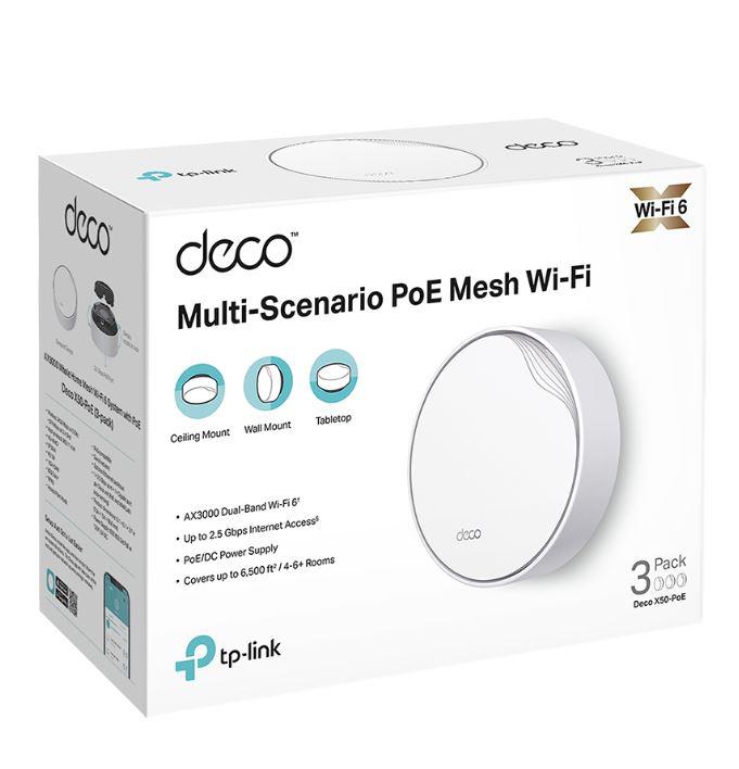 TP-LINK DECO X50-POE AX3000 MESH 3PK