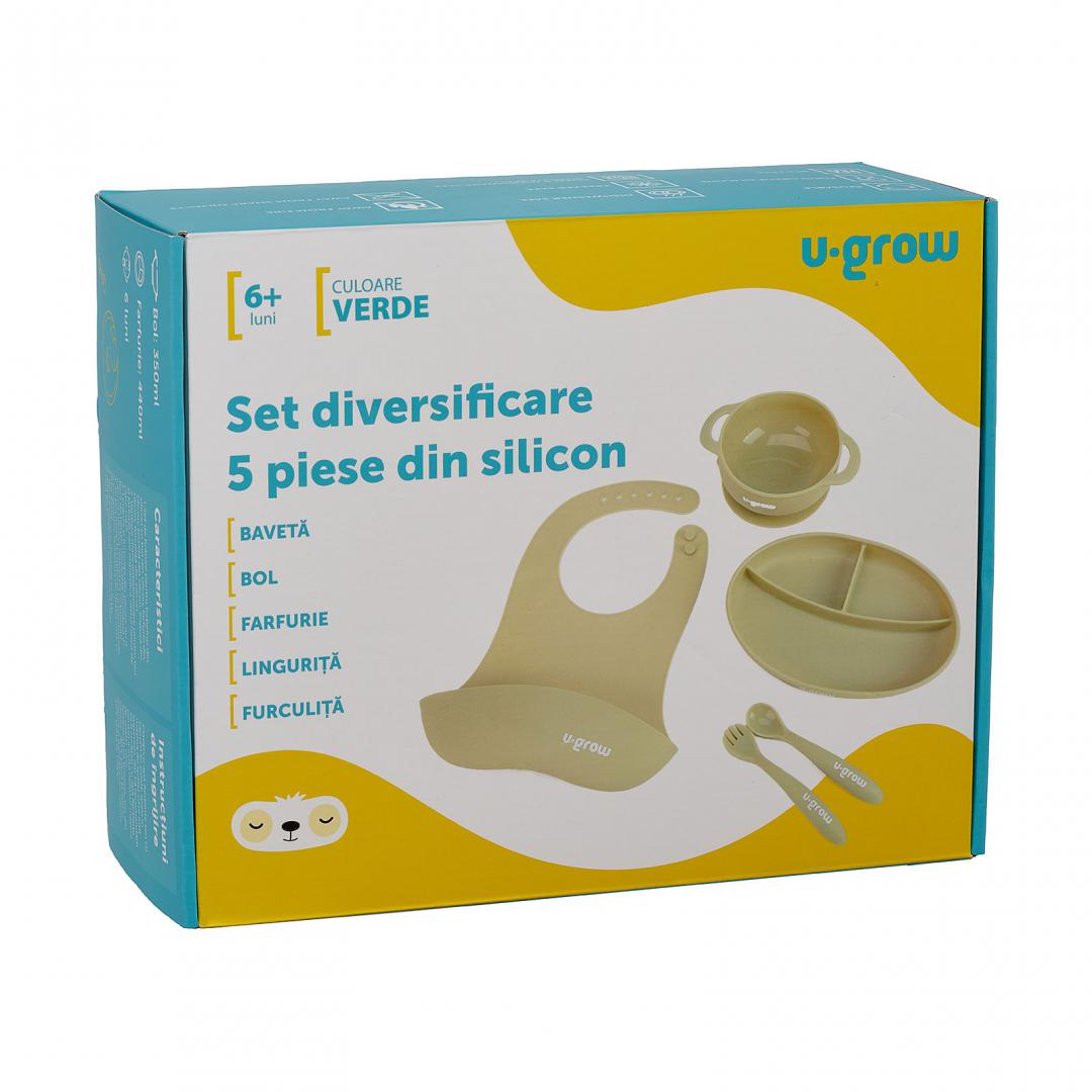 Set divers 5 piese silicon, olive,U-Grow