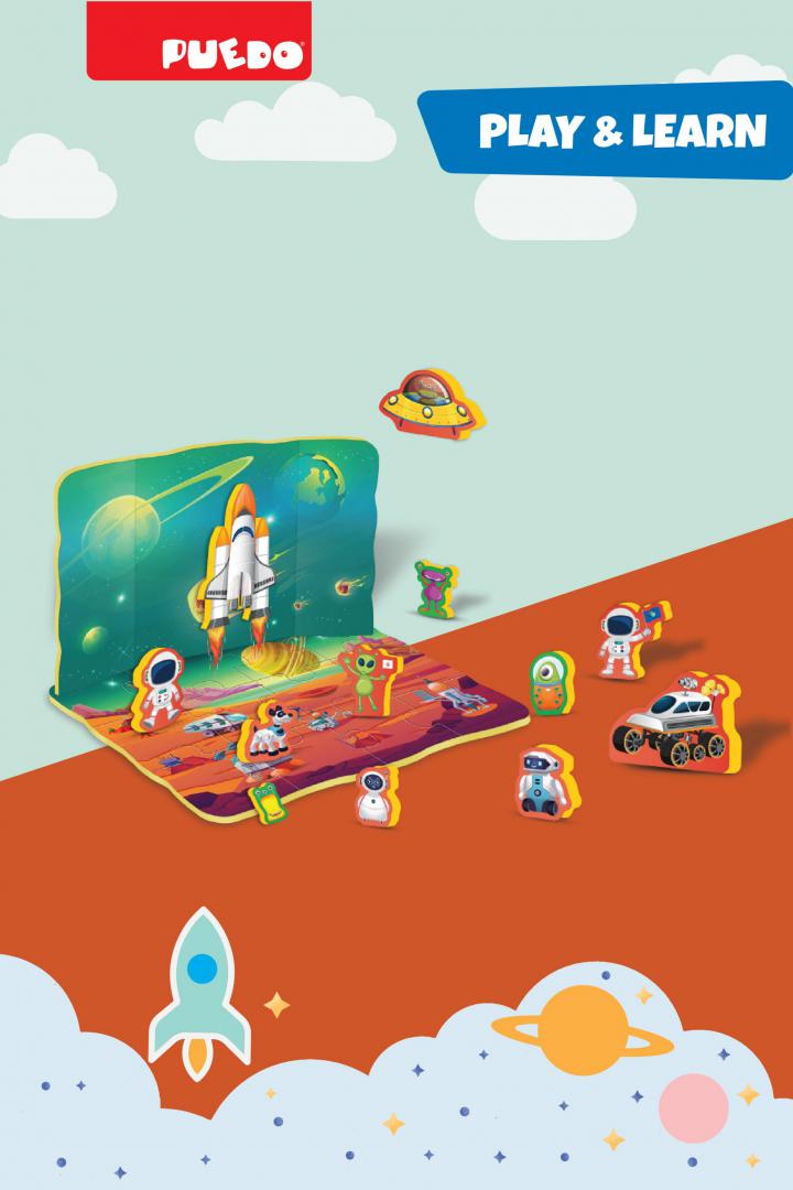 Puedo Toys PUZZLE SPATIU COSMIC, 25 PIESE