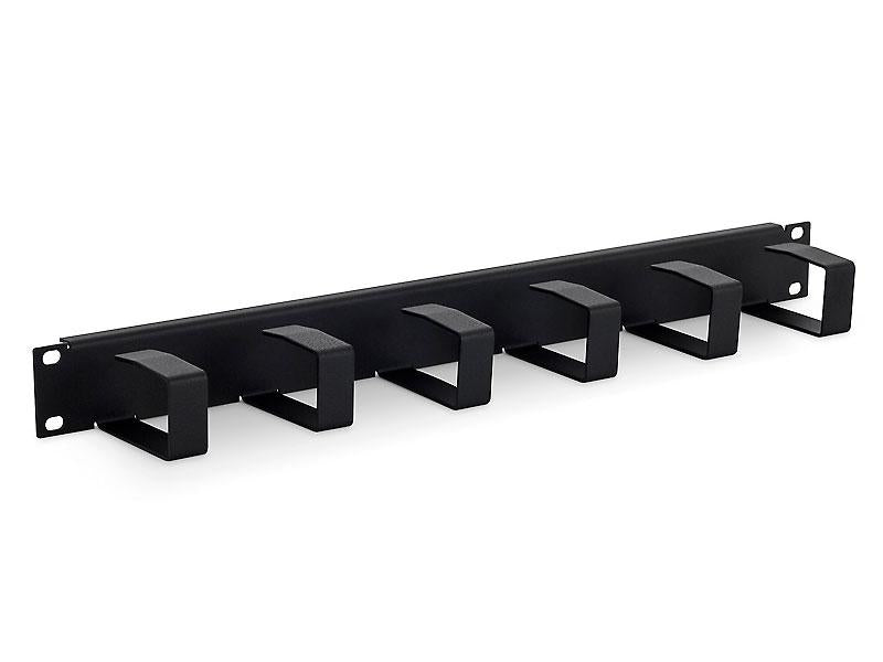 19' cable management panel 1U, 6x organi (19' cable management panel 1U)