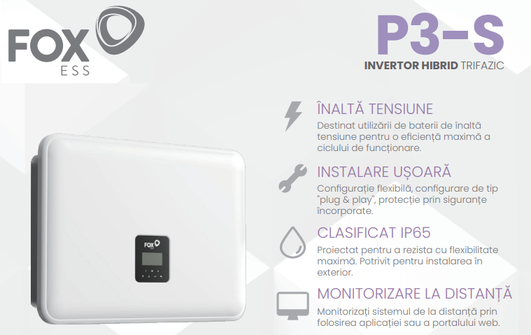 3P Hb Inv Foxess P3-8.0-SH (FoxESS Hybrid Inverter 3-Phase P3-8.0-SH)