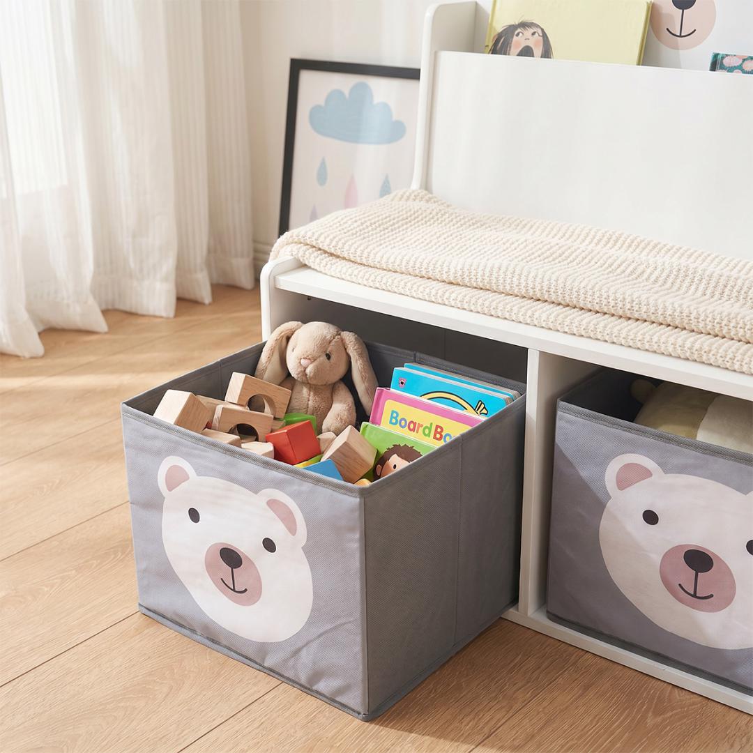 Bancuta cu spatiu de depozit,Bear,U-Grow (Bancuta cu spatiu de depozitare jucarii si carti Bear)