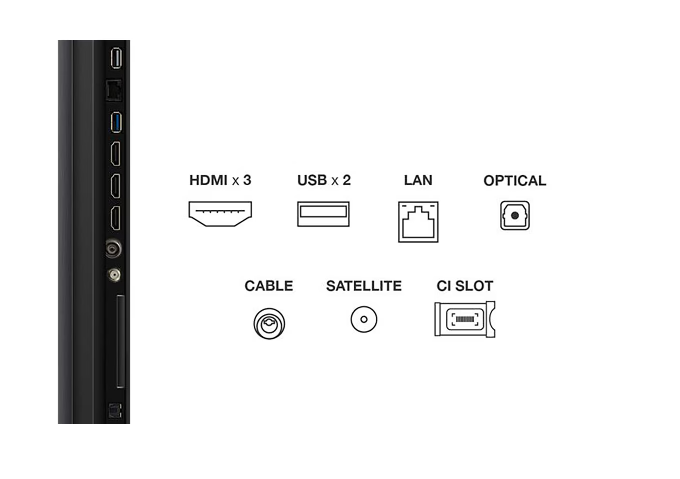 Mini LED TV 4K 55''(139 cm) TCL 55C69KS