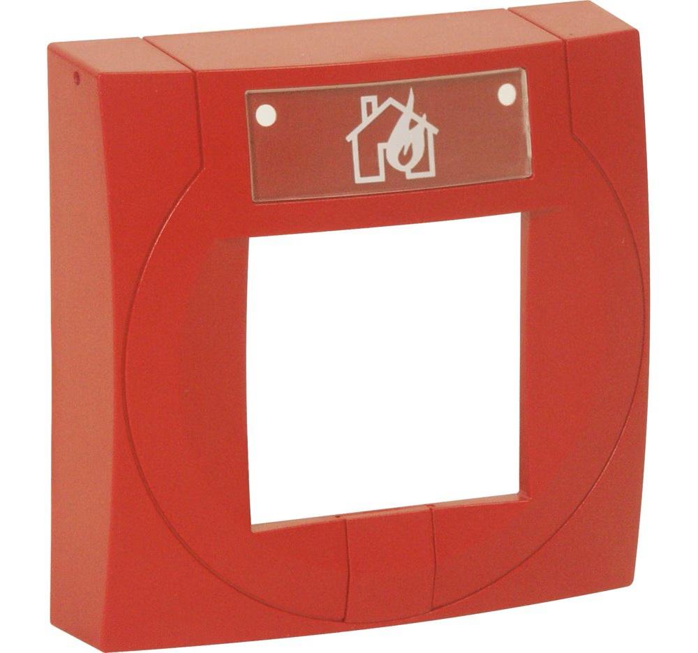 Hw Carcasa Buton Mic Rosu cu Sticla (Honeywell Carcasa buton mic)