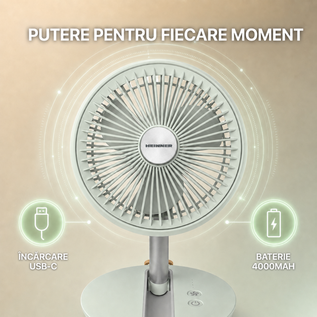 Ventilator Pliabil Heinner HMF-LC4000GR