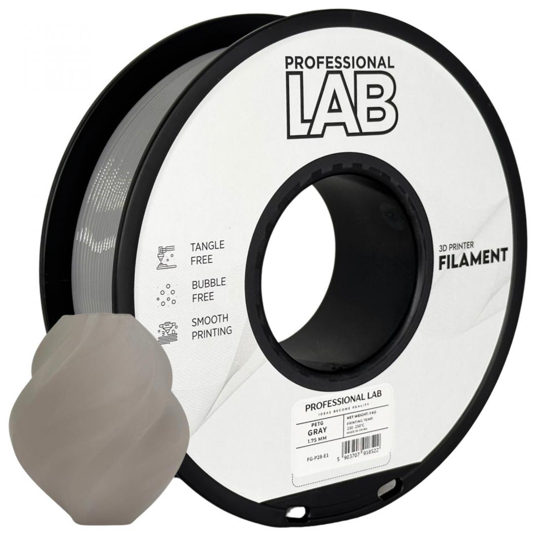 Prof. Lab 3D Filament 1KG Petg Gray (Filament 3D Proffesional Lab)