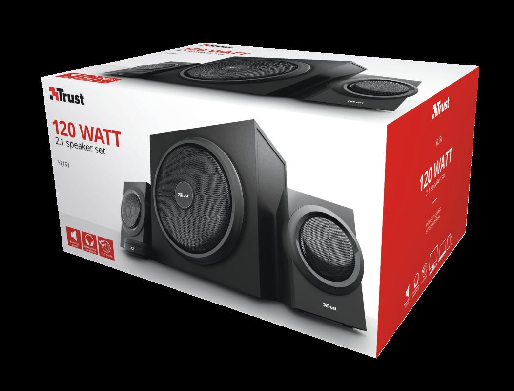 Boxe Trust Yuri 2.1, 15W, negru