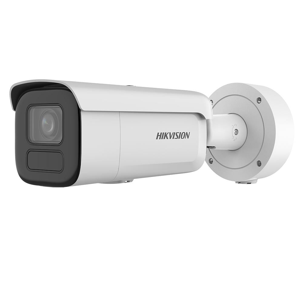Camera de supraveghere IP Bullet 8MP Hikvision DS-2CD2686G2H- IZS(2.8-12mm)(EF), lentila varifocala 2.8-12mm, iluminare min: Color: 0.0008 Lux @ (F1.2, AGC ON),B/W: 0 Lux cu IR 60m, interfata audio: 1/1, alarma: 1/1, slot card de memorie: microSD/microSDH