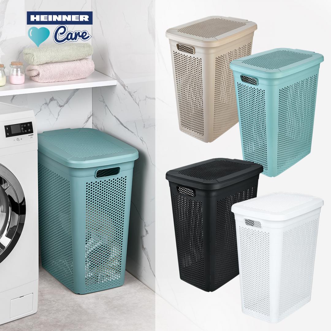 Cos pentru Rufe Slim din Plastic, 38L
