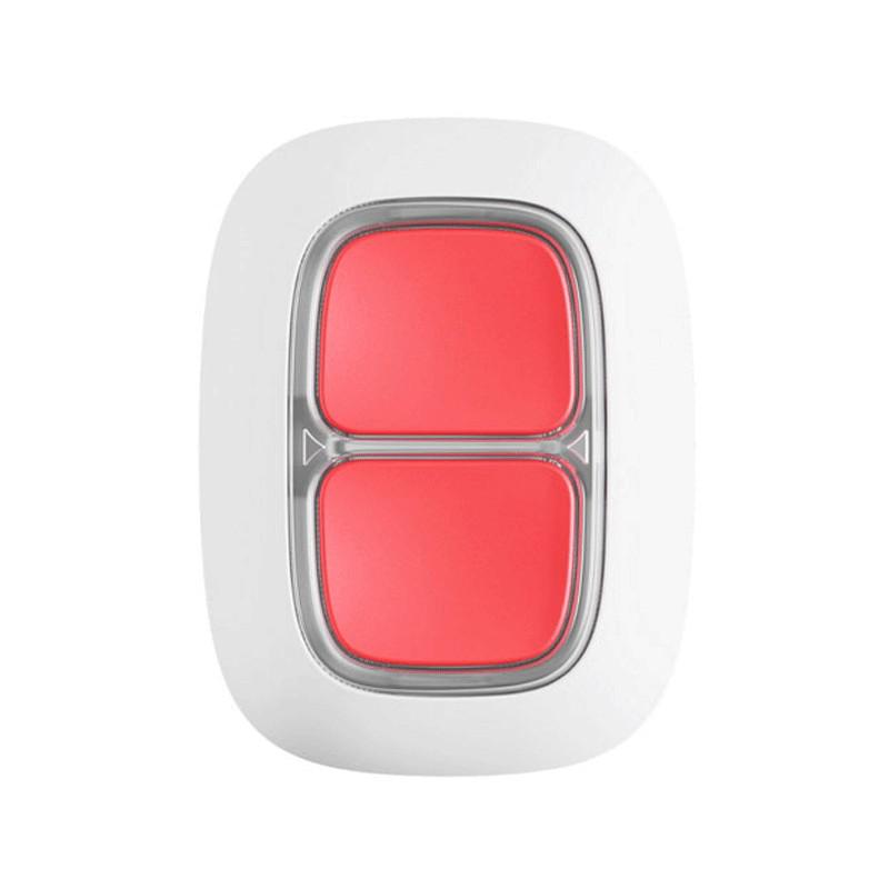 Buton panica / smart wireless, alb - AJAX; Numar butoane: 2; Utilizare ca buton panica sau control automatizari, cominicare bidirectionala; Protectie apasare accidentala: necesita apasare simultana, despartitor din plastic; Frecventa operare: 868.0 - 868.