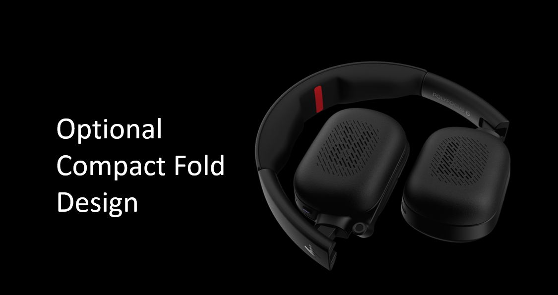 HP Poly Focus 625 Fold Stereo BT Headset (Casti Head-band HP Focus 625)