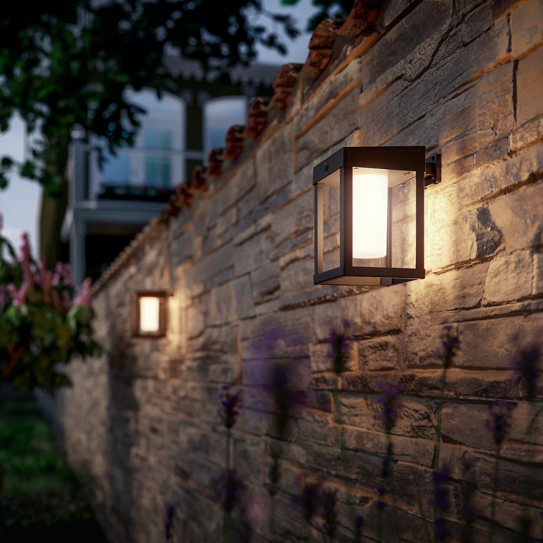 Camill Ue Sr Wa Sq 1.4W 30K Bl Fr IR 06 (Aplica LED solara pentru exterior cu senzor de miscare Philips Camillsquare...)