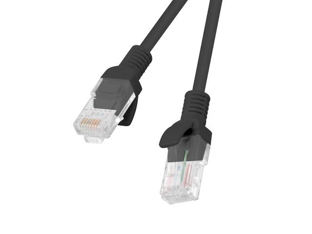 Patch cord Cat.6 UTP 3 m negru, Fluke Passed