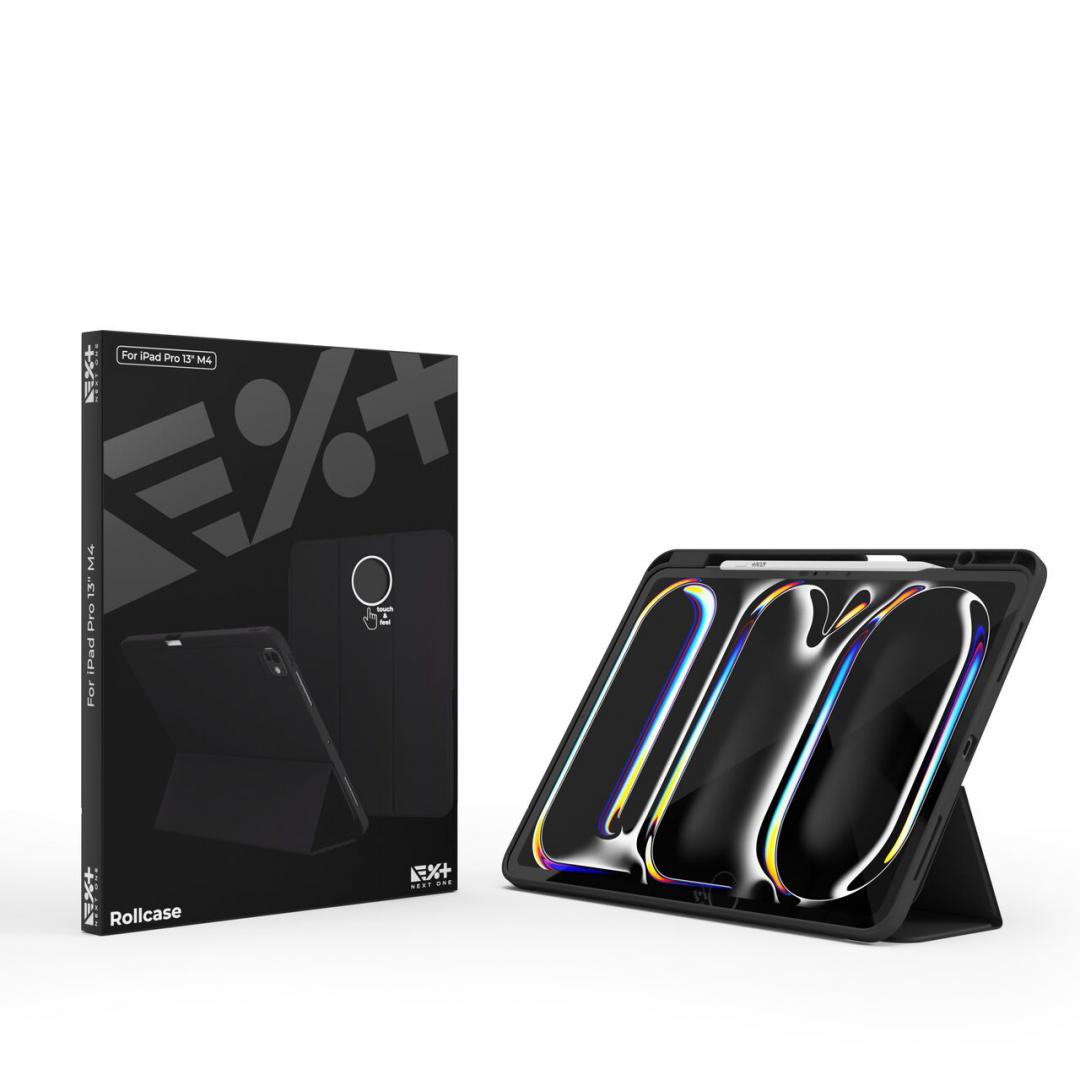 RESIGILAT | Husa de protectie Next One Rollcase pentru iPad Pro 13" M4, cu suport pentru stilou, Negru - imagine 2 - RESIGILAT