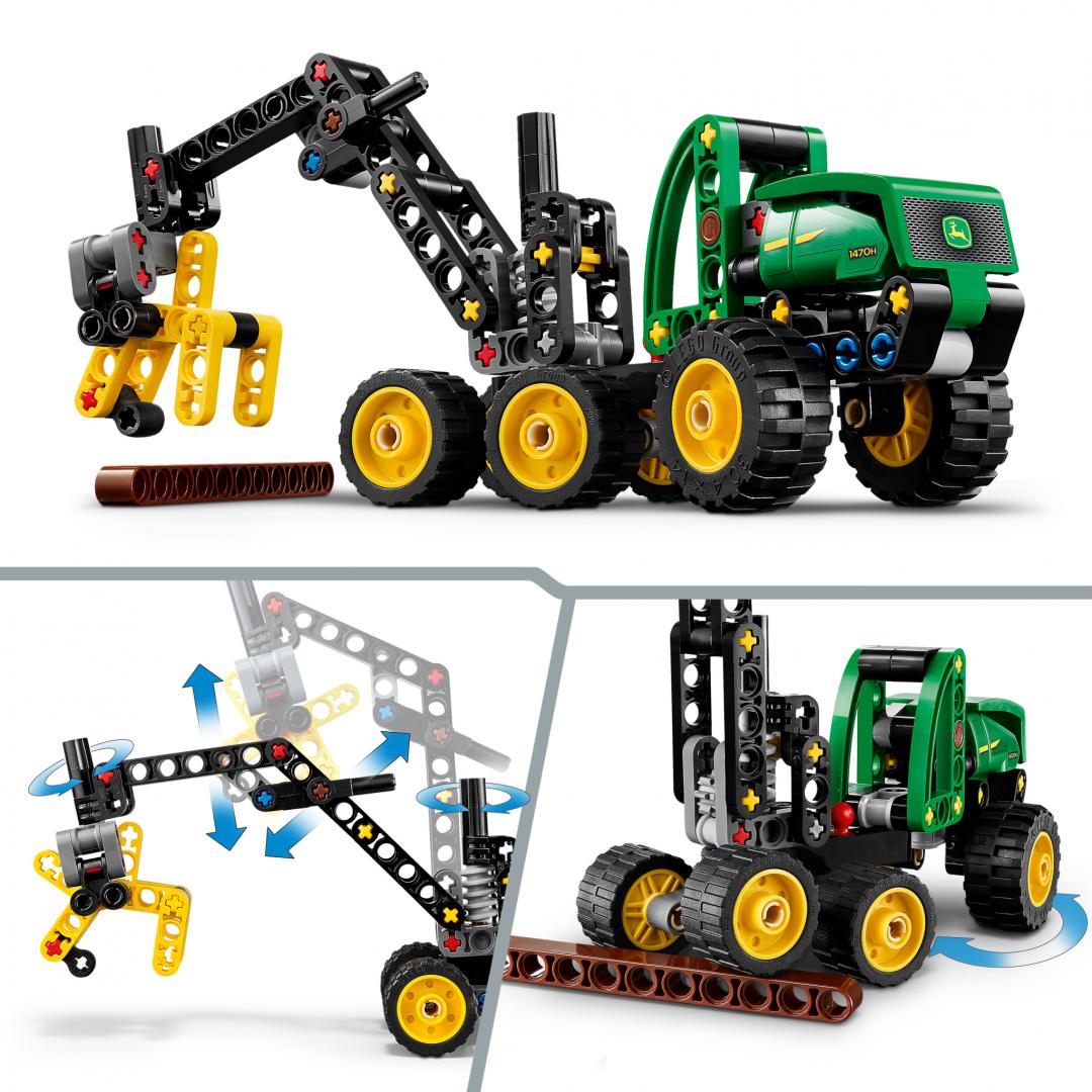 Utilaj Taiat si Stivuit Copaci LEGO42218 (utilaj de Taiat si Stivuit Copaci John Deere LEGO42218)