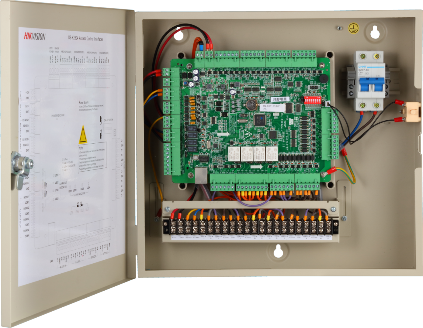 Hikvision CENTRALA ACCES CONTROL 4 USI 4 CITITOARE