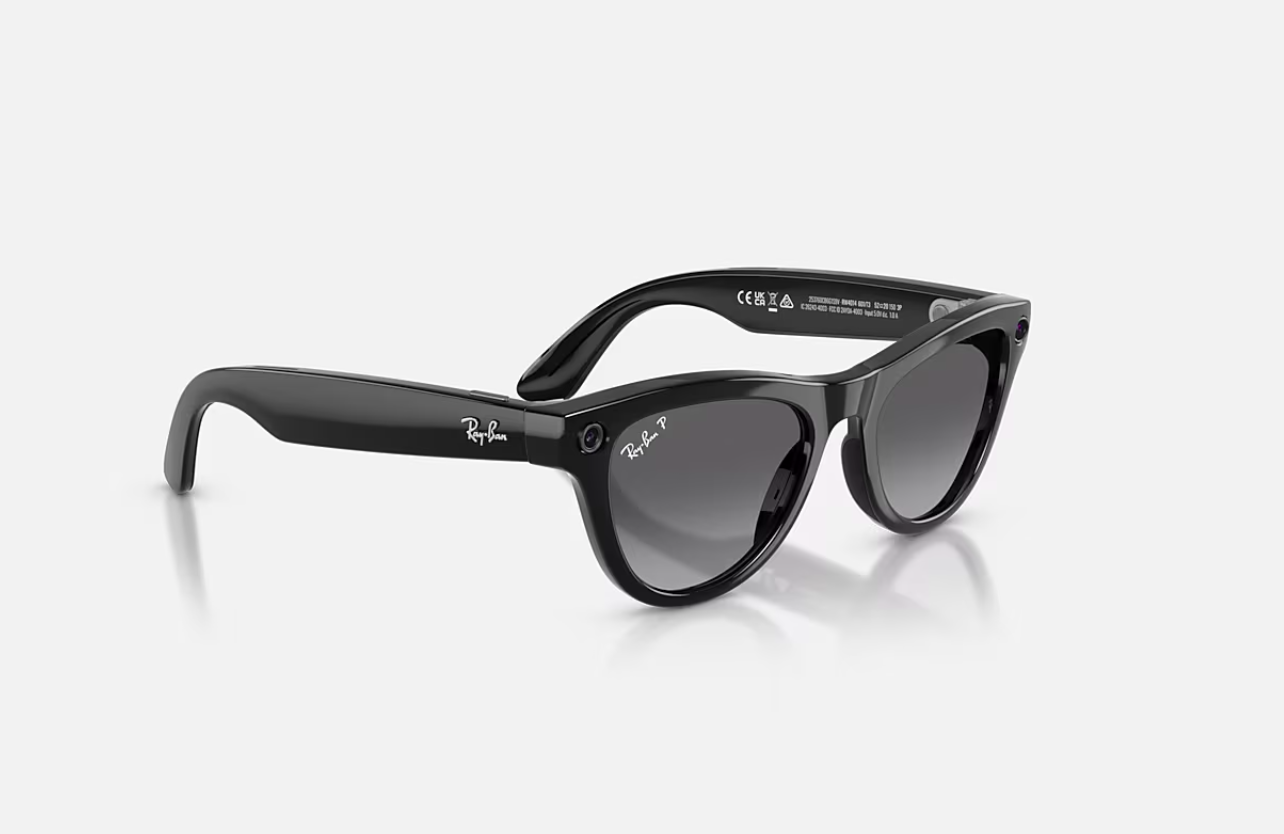 RayBan Meta Skyler SBk/Grph Gen2 (RayBan Meta Skyler High Bridge Fit - Shinny Black - Graphite Gen2)