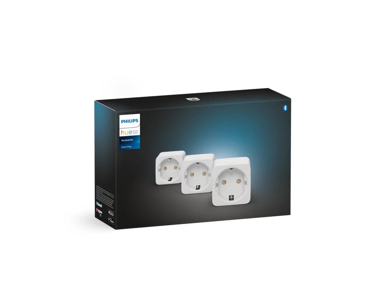 Philips Hue 3X Smart Plug EU (Set 3 Prize Inteligente Philips Hue Smart Plug tip F alb 220-240V 2300W ZigBee...)
