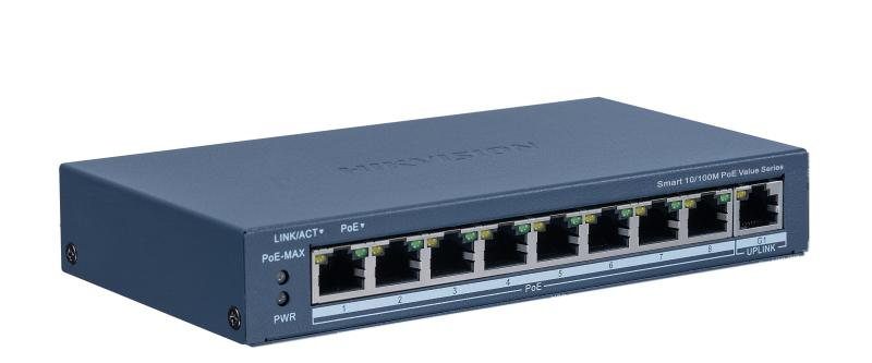 Hikvision SWITCH 8PORTURI 8XPOE SMARTMANAGED