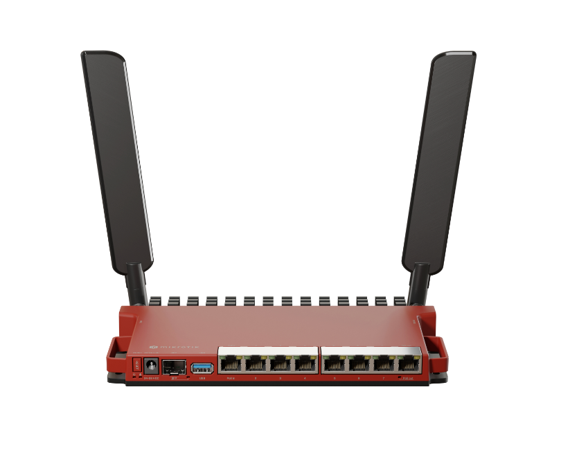 Mikrotik Router AX600 8P GB 2.4GHZ (Mikrotik router wireless L009UiGS-2HaxD-IN)