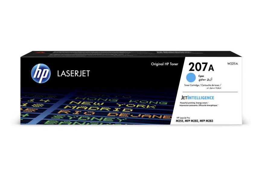 Toner HP W2211A cyan, 1250 pagini NR.207A HP LASERJET PRO M255DW, M282NW, M283FDN, M283FDW.