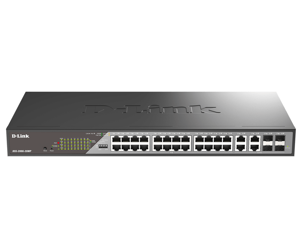 Dlink 24 Port GB Poe Surveilance Switch (D-Link Switch DSS-200G-28MP)