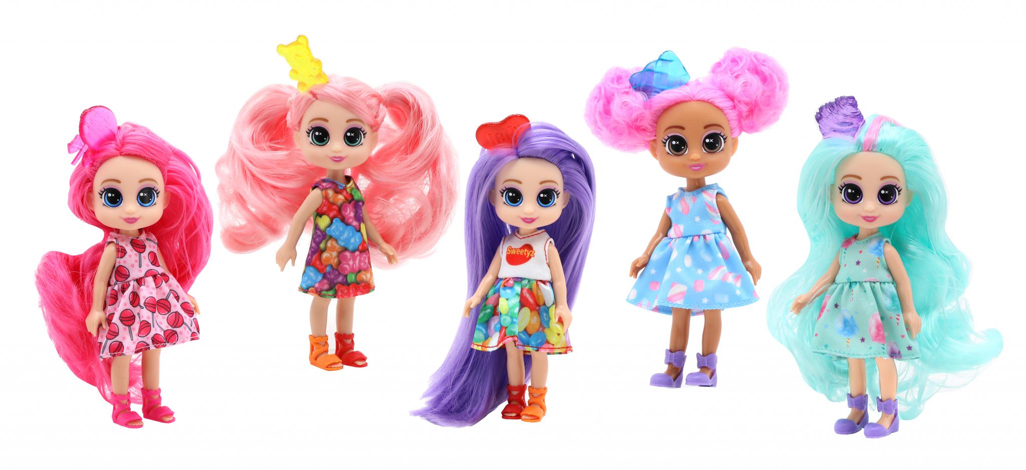 Set 5 Mini Papusi, Sweetyz, 12 CM (set de 5 Mini Papusi)