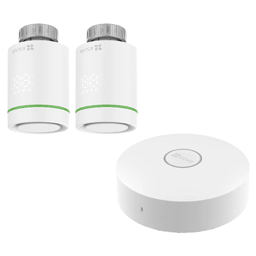 Kit a3 GATEWAY+2 Cap Termostat T55 Ezviz (Kit Home Gateway Smart Home a3 + 2x Termostat inteligent comunicare wireless...)