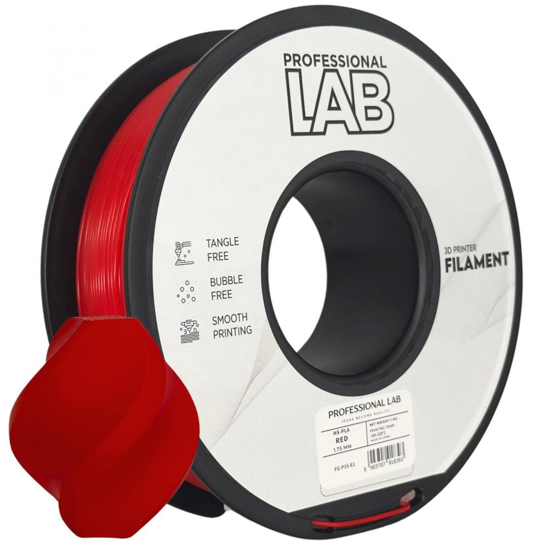 Prof. Lab 3D Filament 1KG HS-PLA Red (Filament 3D Proffesional Lab)