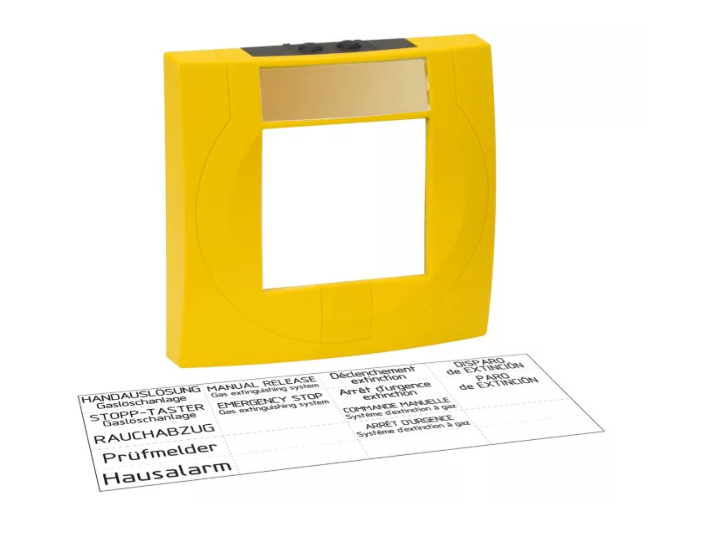 Hw Carcasa Buton cu Geam Galben 704902 (hw Carcasa buton cu geam galben s. RAL1021)