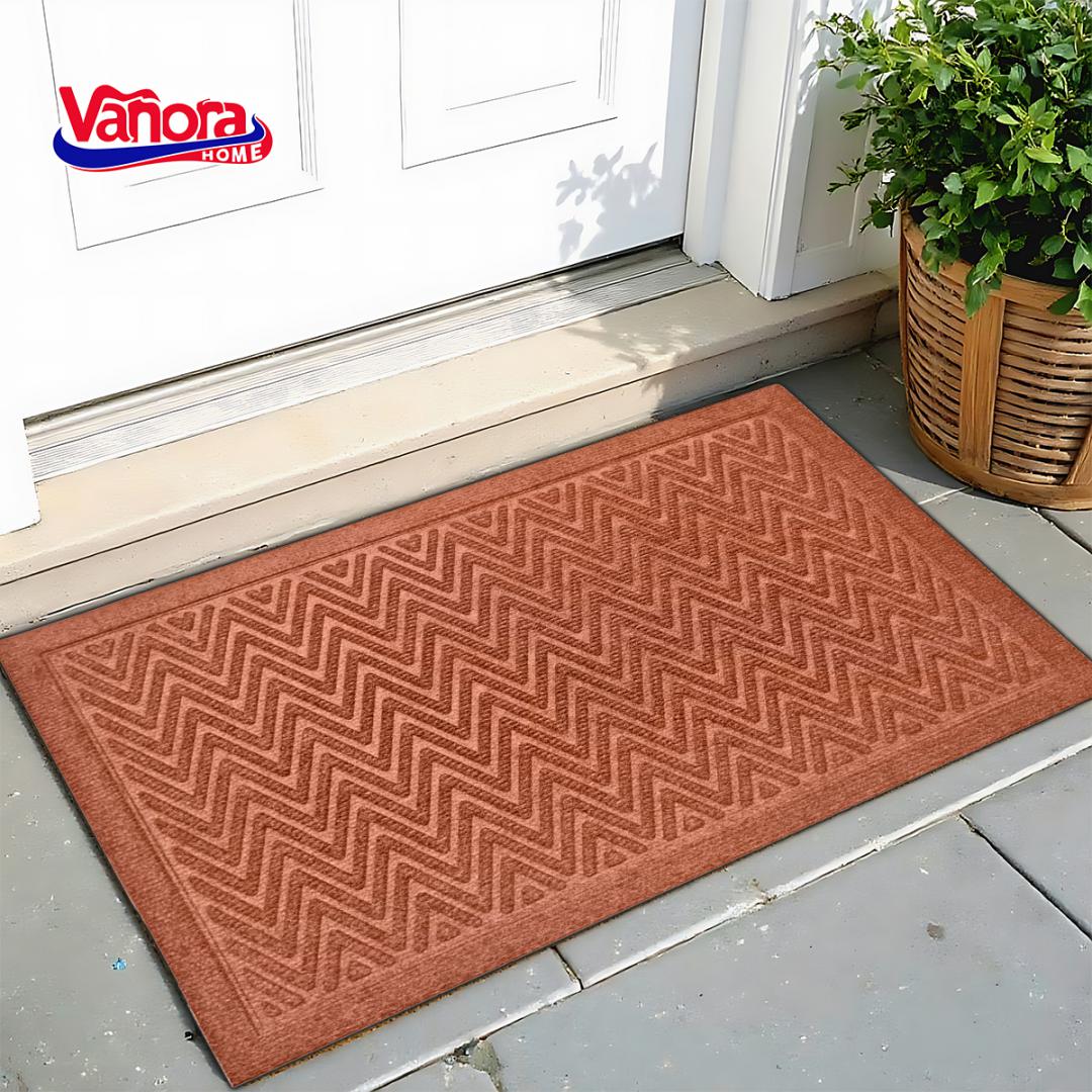Covoras INT.40X60 Text+cauc,classic Maro (covoras Intrare 40X60 CM Textil+cauciuc)
