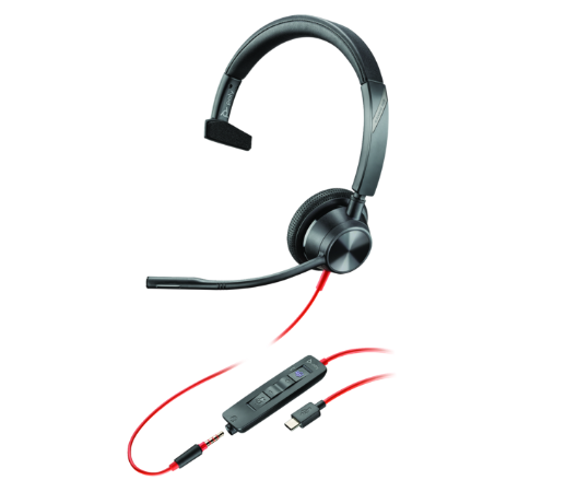Poly Bw 3315 -M USB-C Hs +USB-C/A (Casti Head-band Poly Blackwire 3315)