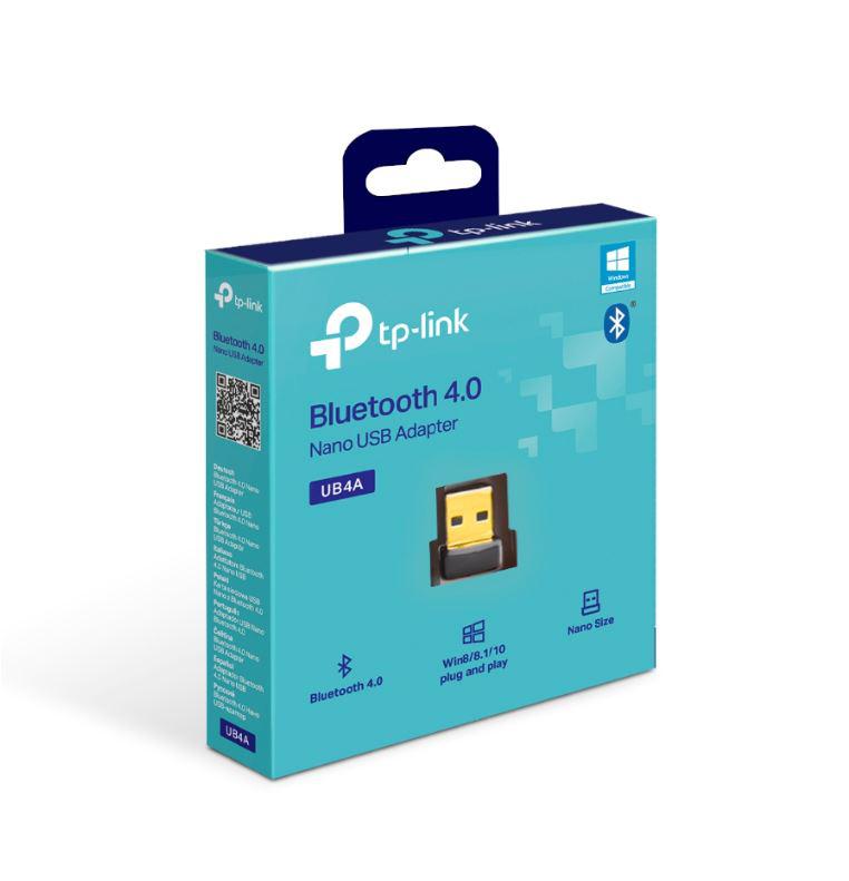 TP-LINK Adaptor Bluetooth USB Nano 4.0, Bluetooth 4.0, USB 2.0, 14.8 × 6.8 × 18.9 mm, Cerințe de sistem: Windows 11/10/8.1/8/7.