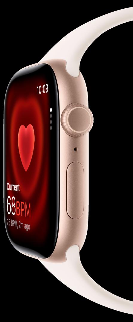 Apple Watch Series 11 GPS + Cellular 42mm Rose Gold Aluminium Case with Light Blush Sport Band - M/L