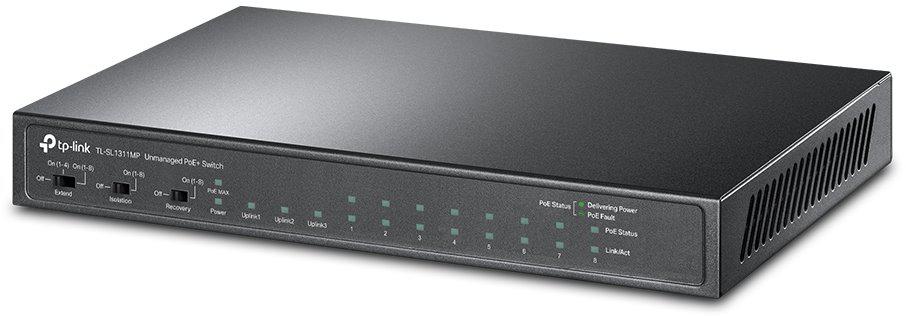 TP-Link TPL SW 8P 10/100 3P GB POE TL-SL1311MP