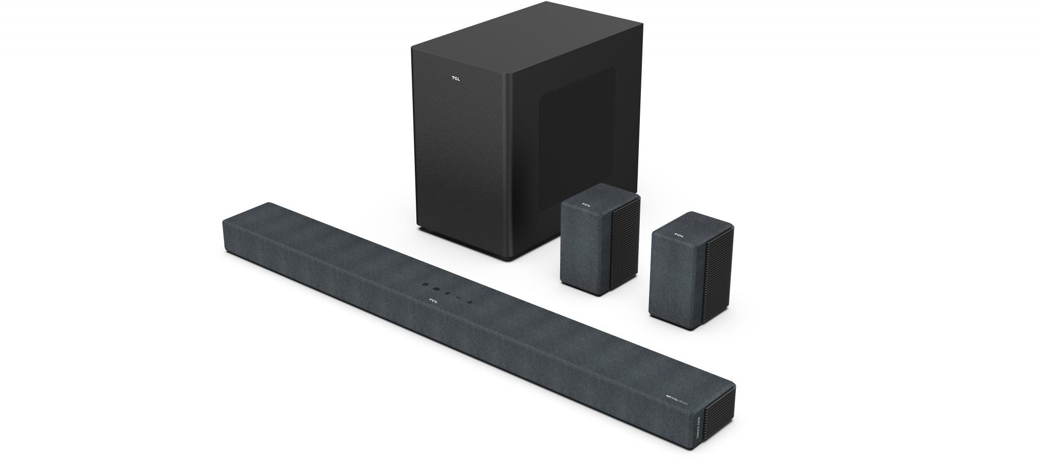 Soundbar TCL X937UE, 7.1.4, 1020W, Bluetooth 5.3, Dolby Atmos & DTS-X, Ray-danz, Subwoofer Wireless, Negru