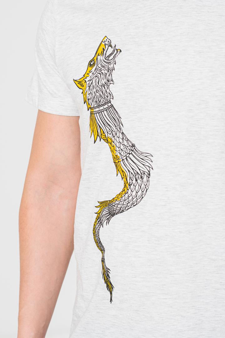 Pegas TRICOU CASUAL DRACON BARBATI LIGHT GRAY-